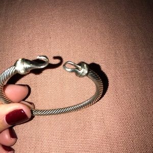 David Yurman Cable Buckle Bracelet w/ Diamonds 5mm